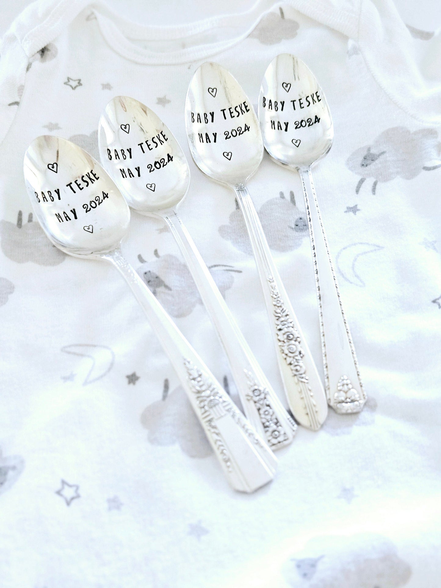 Vintage Silver Plated Announcement Spoon