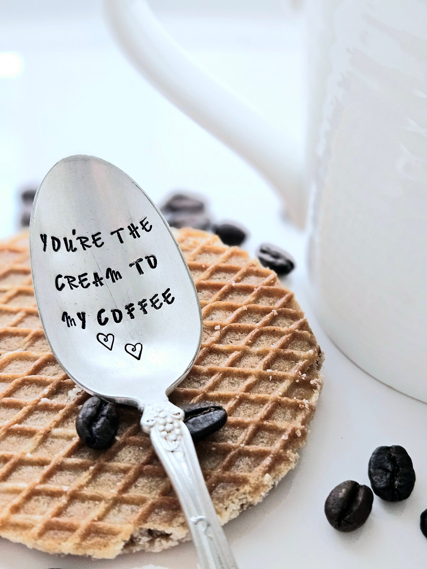 You're the cream to my coffee vintage silver plated teaspoon,gift for mom,gift for daughter,gift for hurting,gift for her,gift for wife