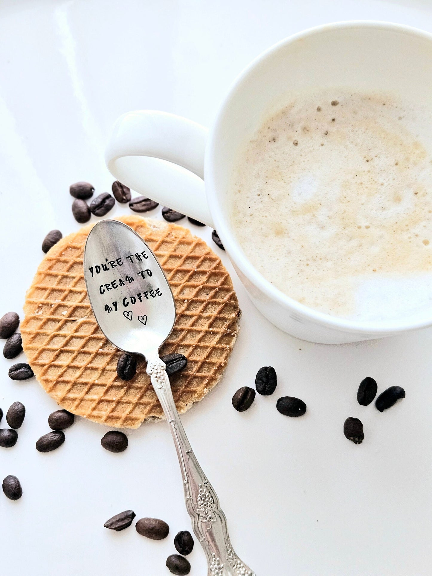 You're the cream to my coffee vintage silver plated teaspoon,gift for mom,gift for daughter,gift for hurting,gift for her,gift for wife