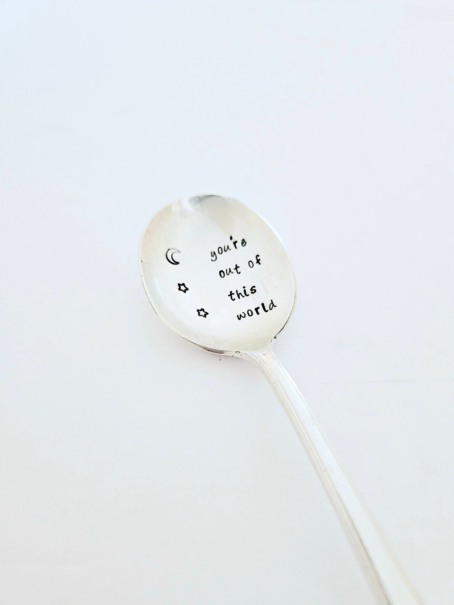 You're out of this world vintage Silver Plated teaspoon, encouragement gift,college student gift,gift for son,gift for daughter, girlfriend