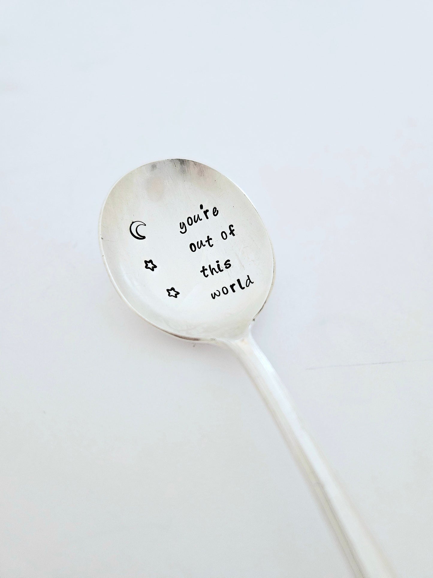 You're out of this world vintage Silver Plated teaspoon, encouragement gift,college student gift,gift for son,gift for daughter, girlfriend