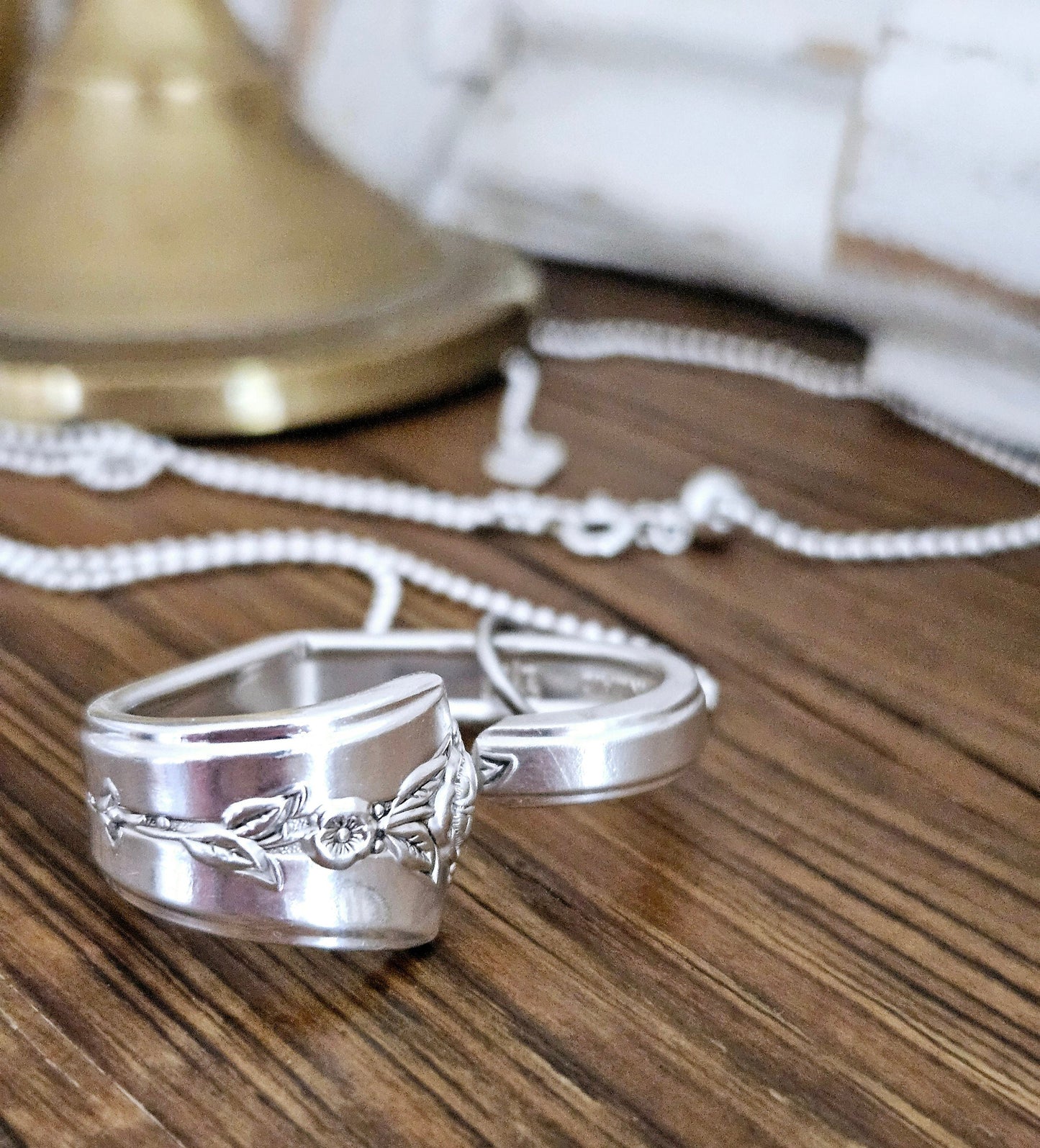 The Spring Garden,vintage silver plated,unique upcycled gift,gift for mom,gift for best friend,gift for daughter, Valentine's gift