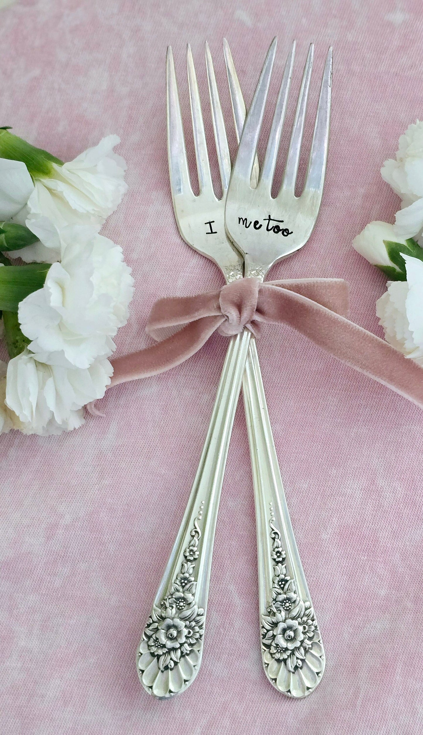 Vintage Silver Plated Wedding Forks, includes 2 forks,wedding gift, shower gift,forks for wedding cake,forks for bride