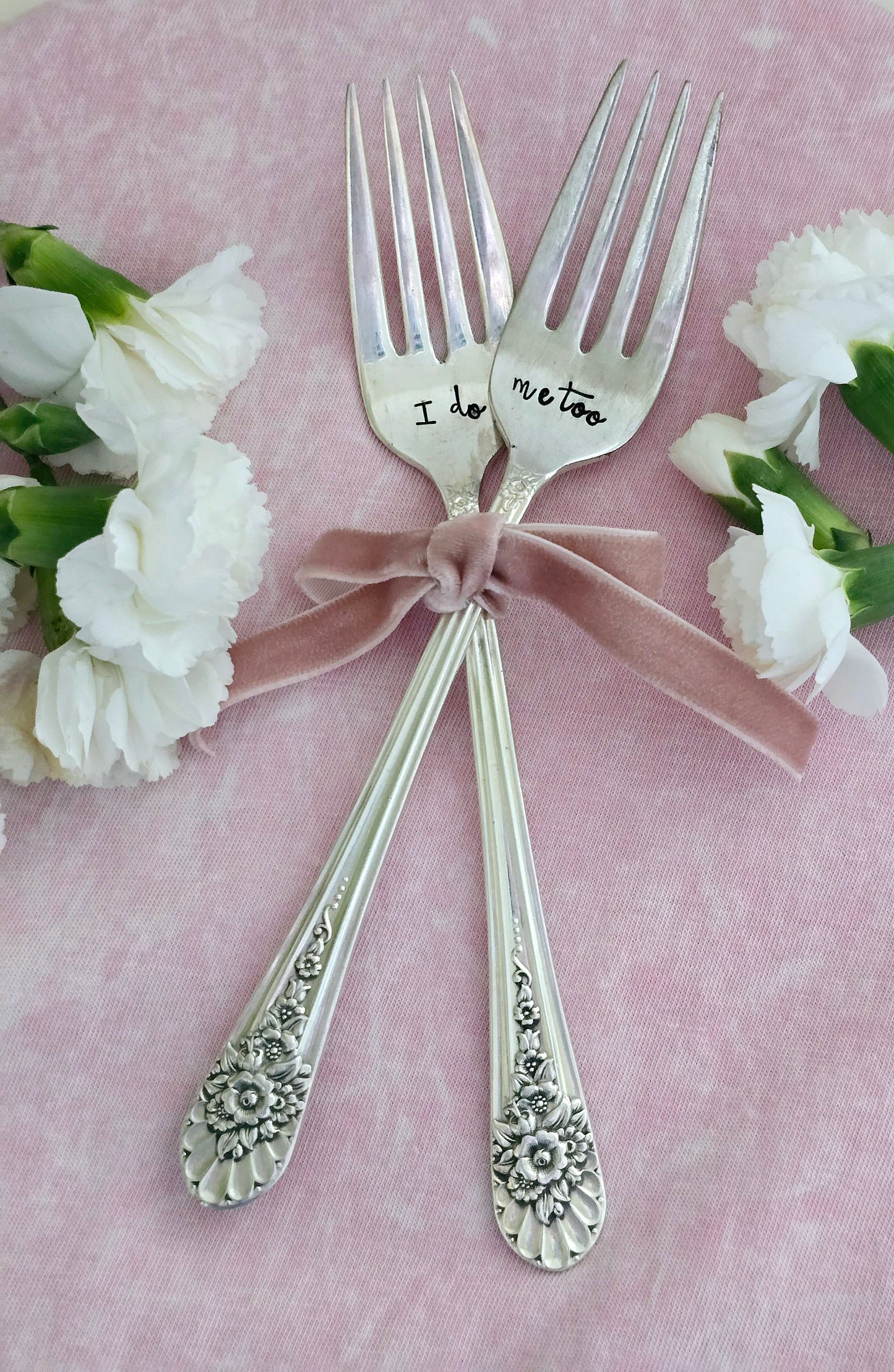 Vintage Silver Plated Wedding Forks, includes 2 forks,wedding gift, shower gift,forks for wedding cake,forks for bride