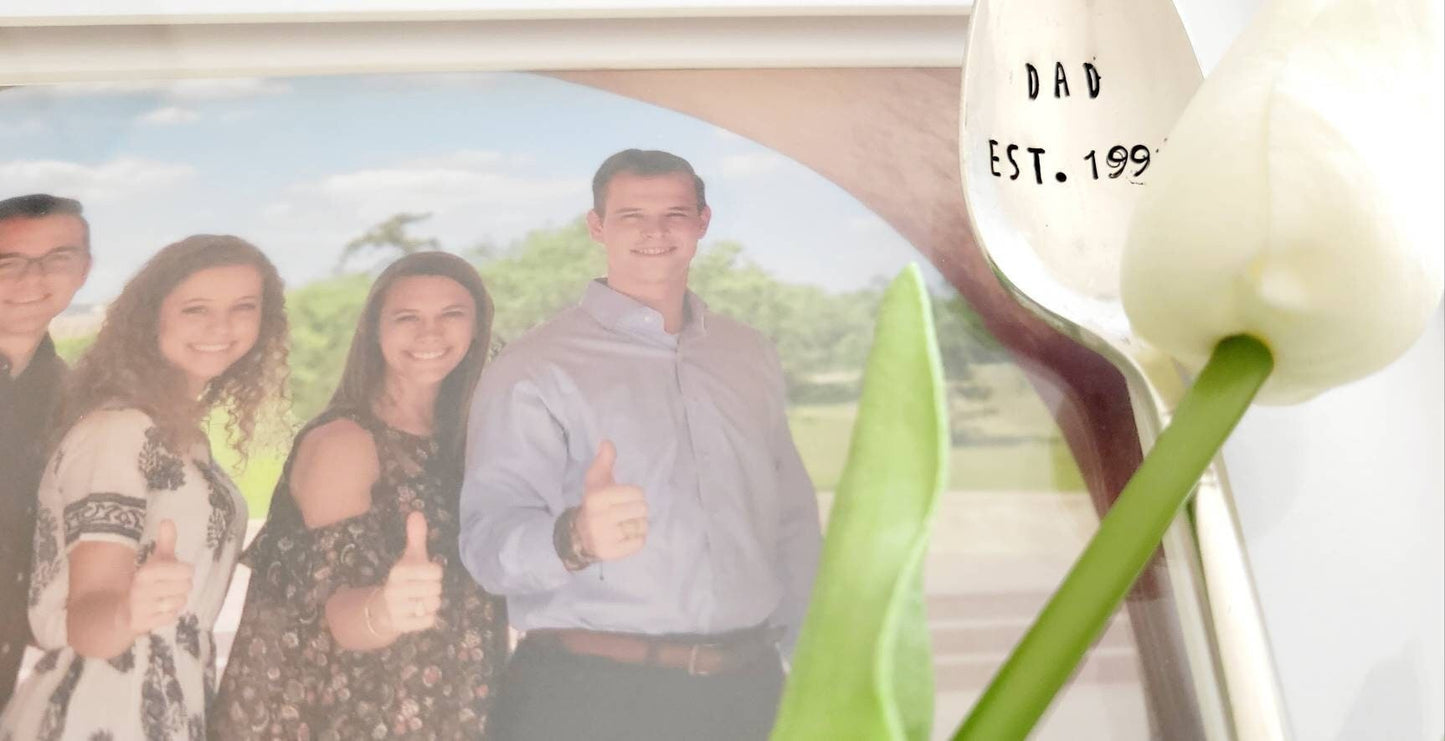 Dad Established Vintage Silver Plated Spoon,gift for dad,fathers day gift,gift for new dad,gift for grandfather,gift for pop,birthday gift