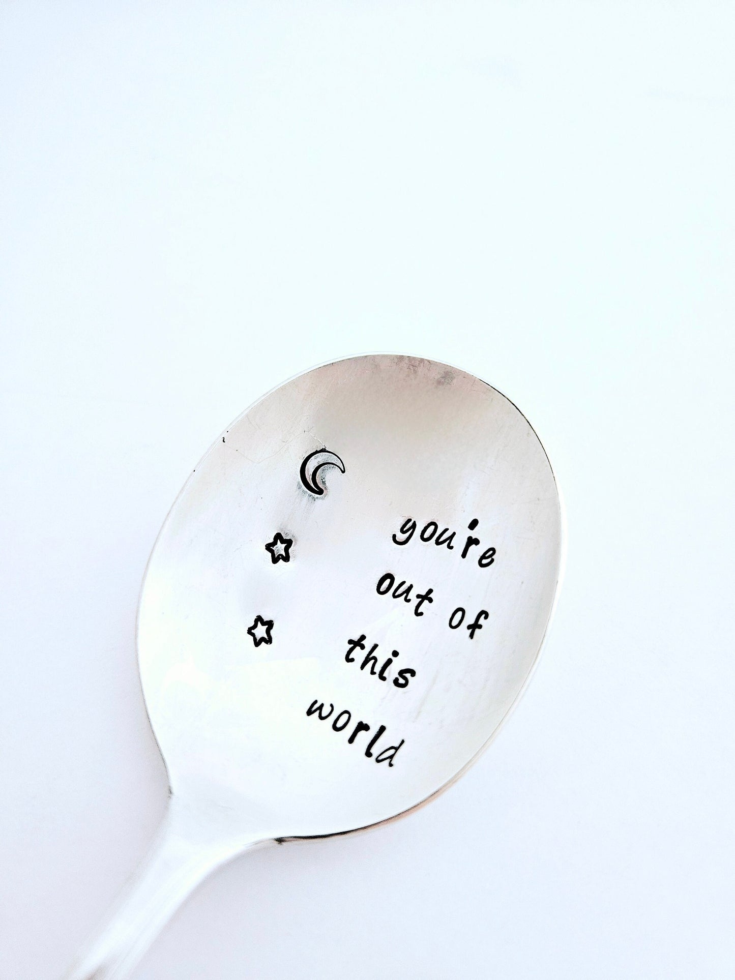 You're out of this world vintage Silver Plated teaspoon, encouragement gift,college student gift,gift for son,gift for daughter, girlfriend