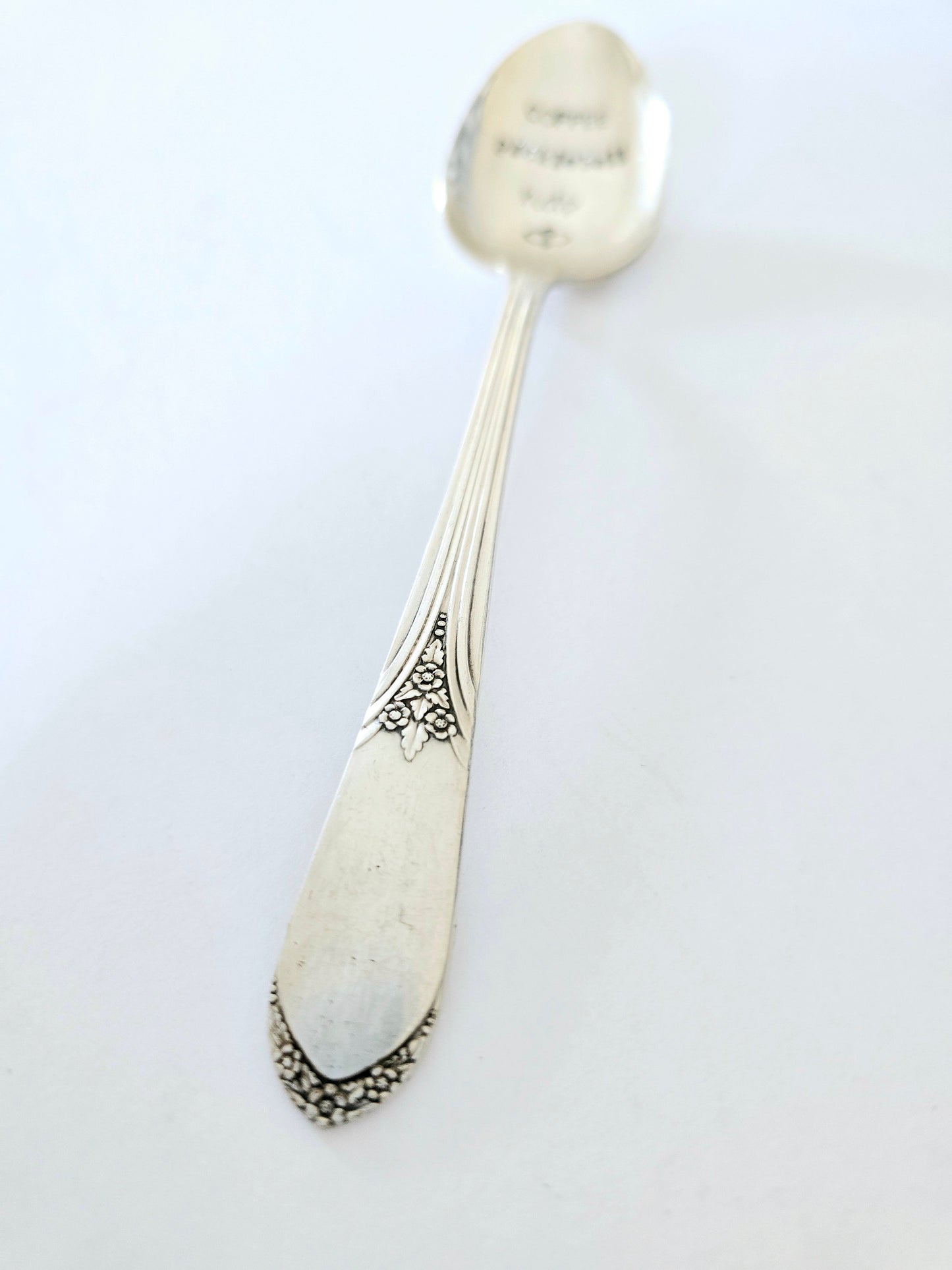 Vintage silver plated spoon,pickleball gift,pickleball love,pickleball fan,pickleball fanatic, birthday gift for pickleball,coffee