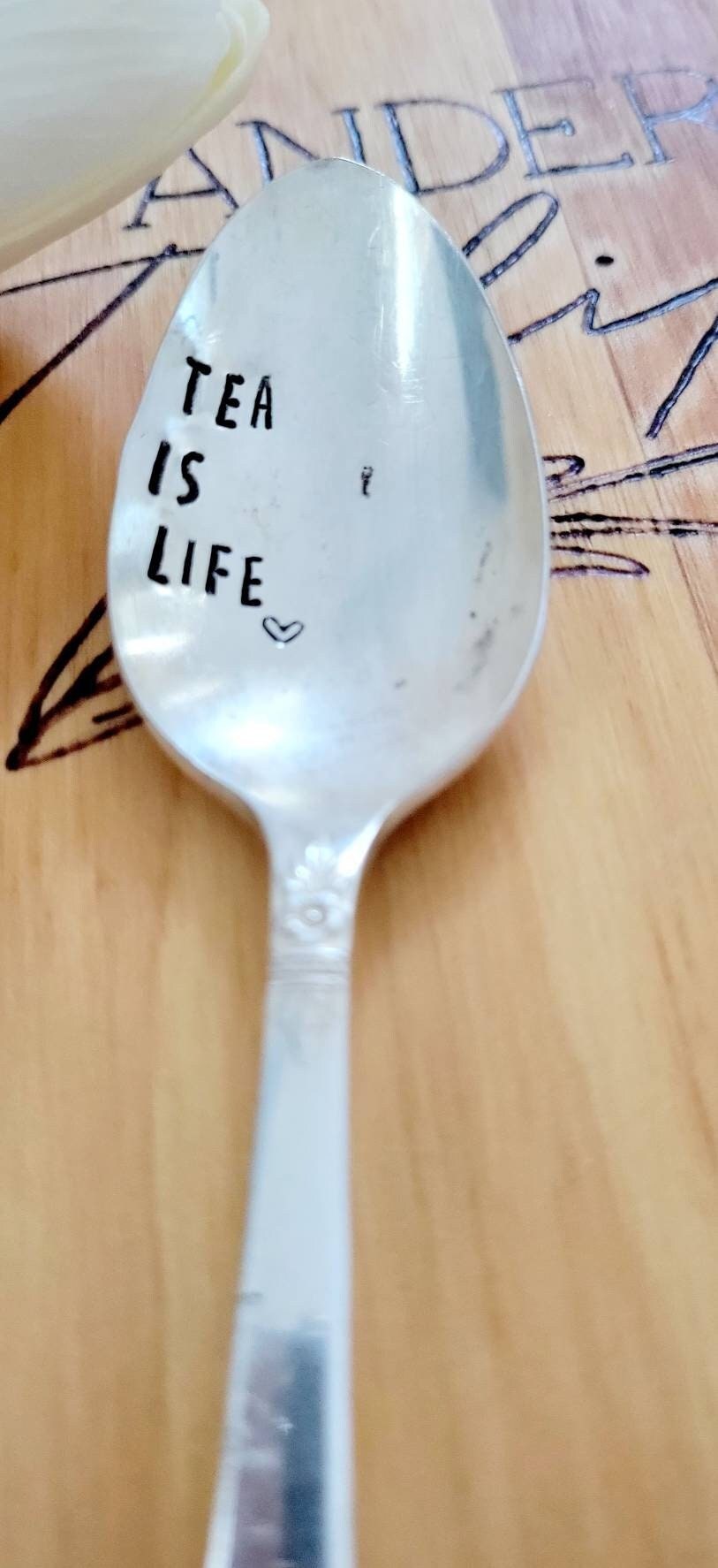 tea is life,tea lover gift,gift for tea lover,gift for teachers,gift for vintage lover,tea lover gift,tea gift,spoon gift,vintage gift,unique gift for mom,unique gift for teacher,unique gift for daughter