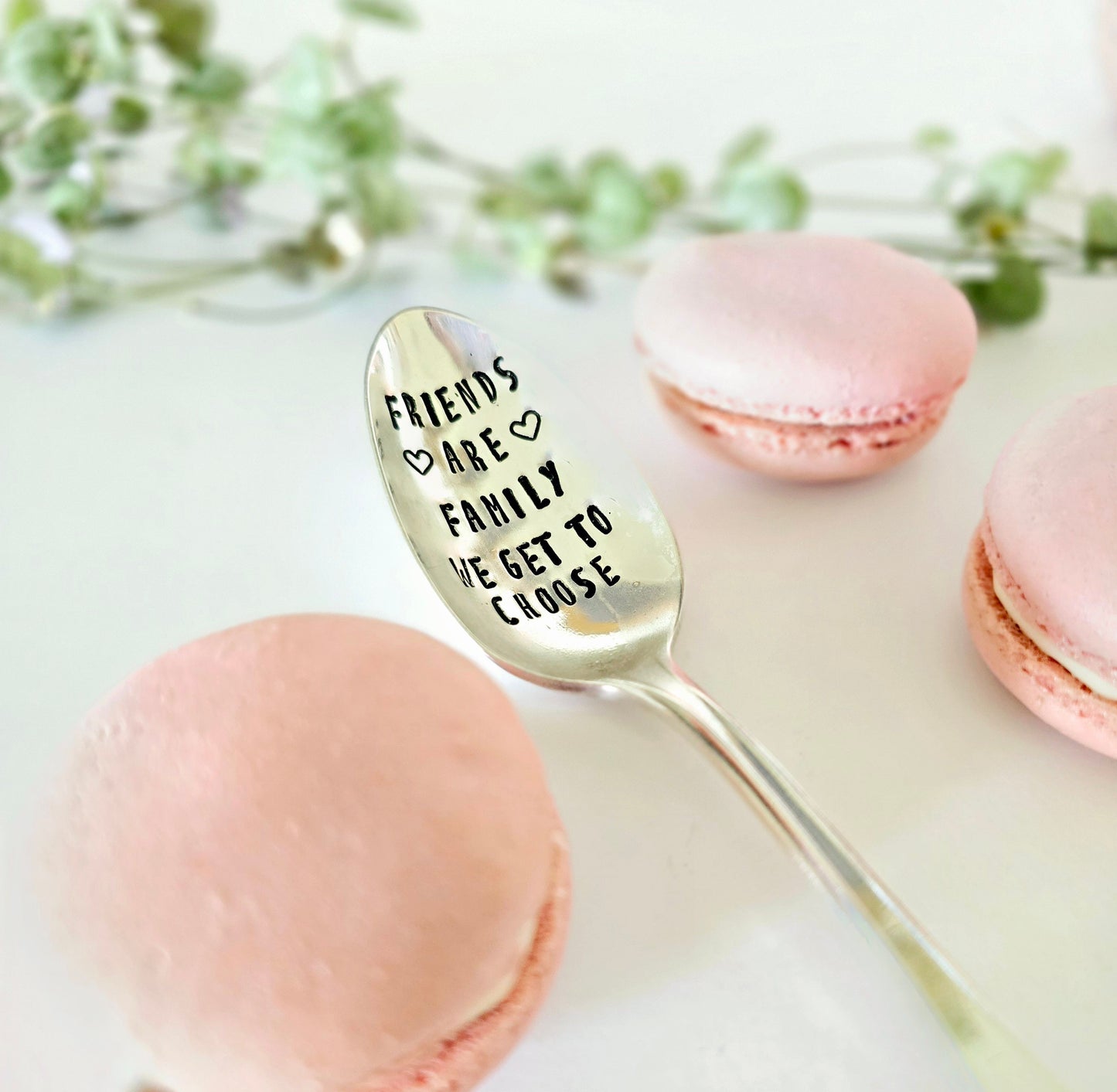 Vintage Silver Plated Teaspoon, friends are family we get to choose