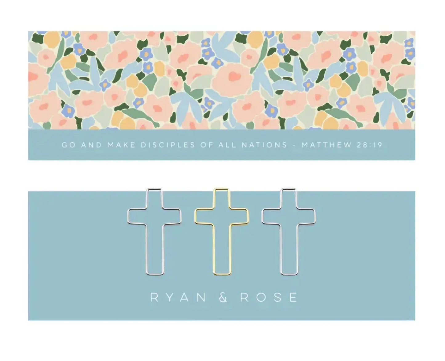 Bookmark And Cross Paperclips | Wandering Tulips