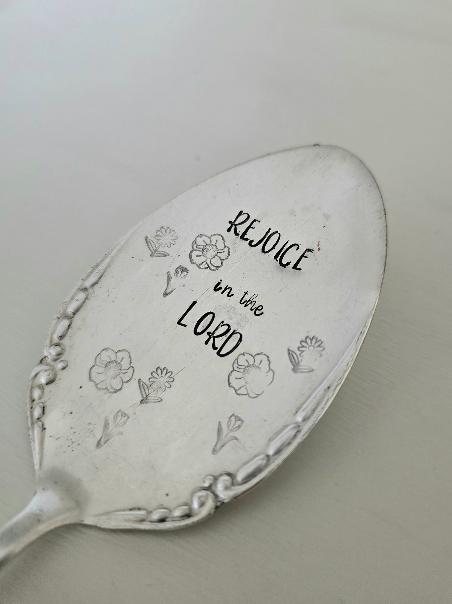Rejoice in the Lord- Vintage Server | Wandering Tulips