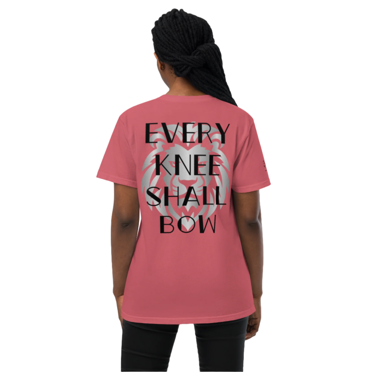 Every Knee Shall Bow Unisex Garment-Dyed Pocket T-Shirt