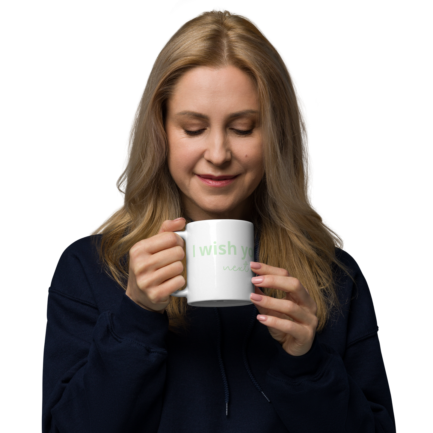 I Wish You Lived Next Door White Glossy Mug | Wandering Tulips