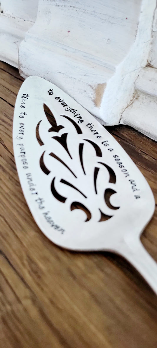 To everything there is a season - Vintage Stamped Server | Wandering Tulips