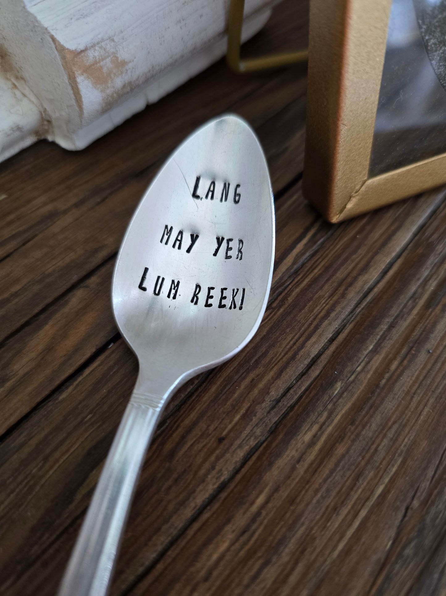 Customized Teaspoon - Vintage Personalized Stamped Spoon | Wandering Tulips