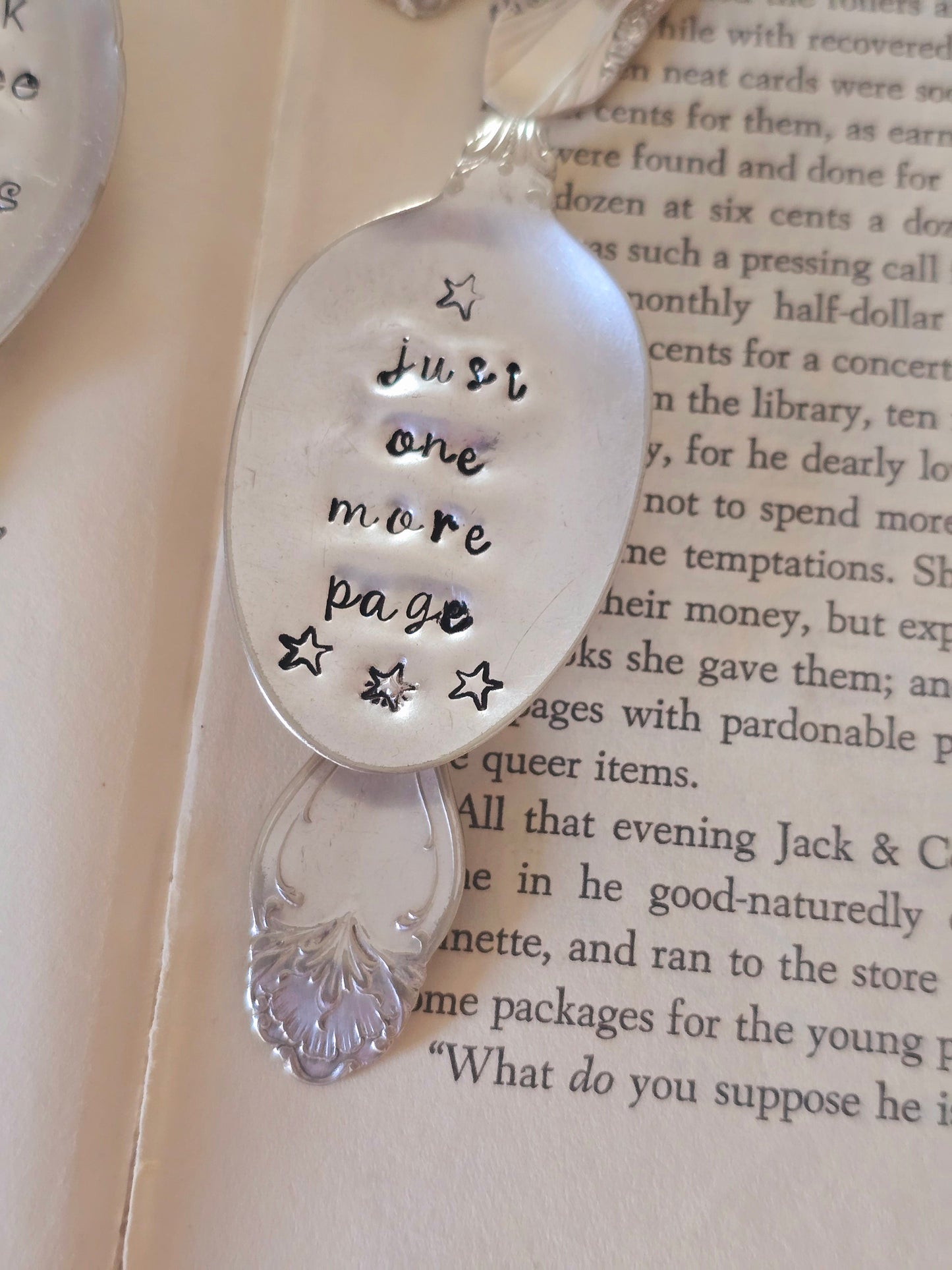 Vintage Spoon Bookmark - Vintage Personalized Hand Stamped Bookmark | Wandering Tulips