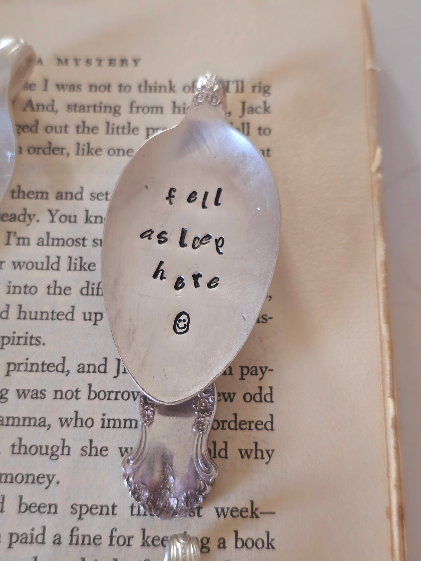 Vintage Spoon Bookmark - Vintage Personalized Hand Stamped Bookmark | Wandering Tulips