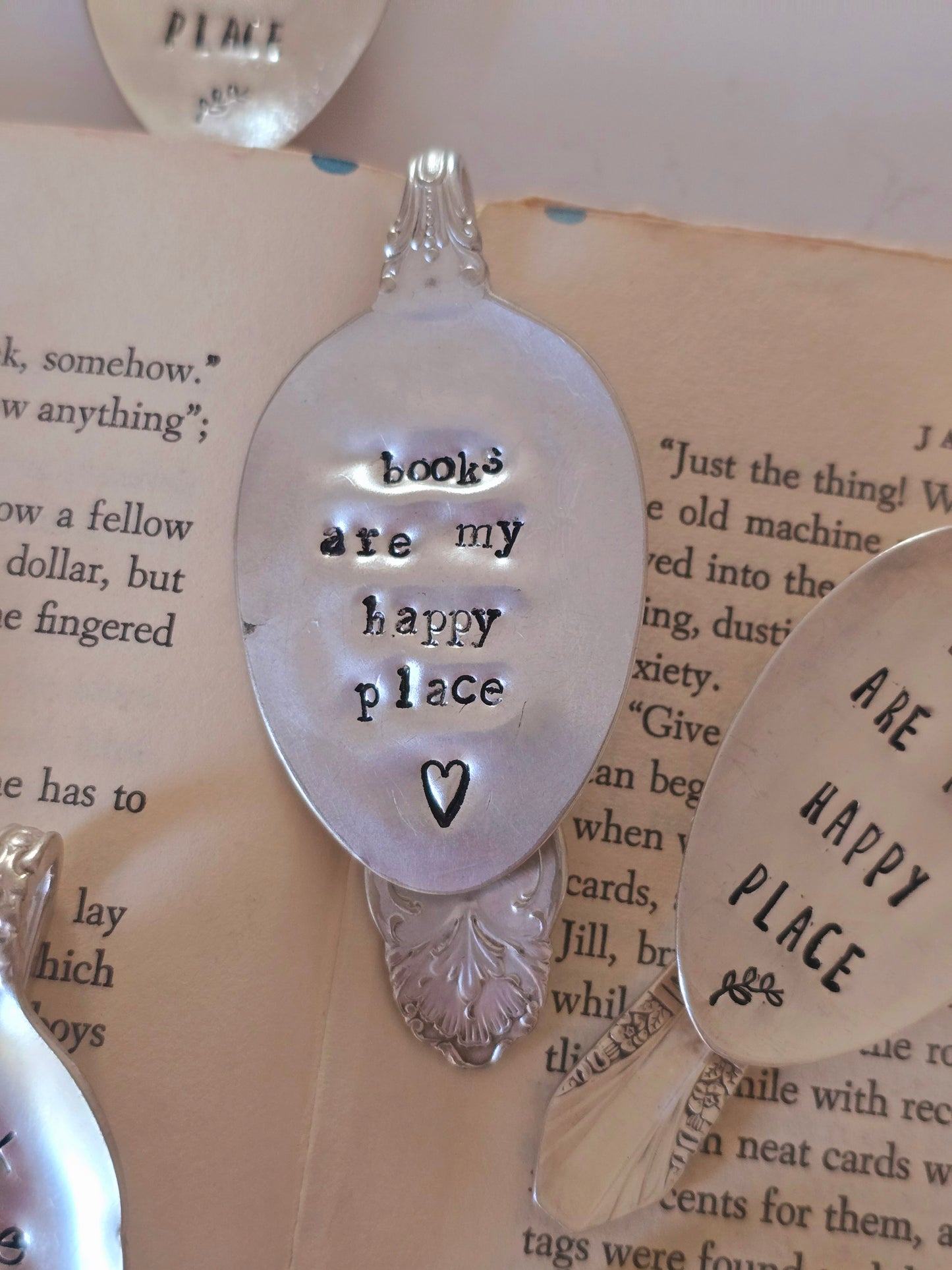 Vintage Spoon Bookmark - Vintage Personalized Hand Stamped Bookmark | Wandering Tulips