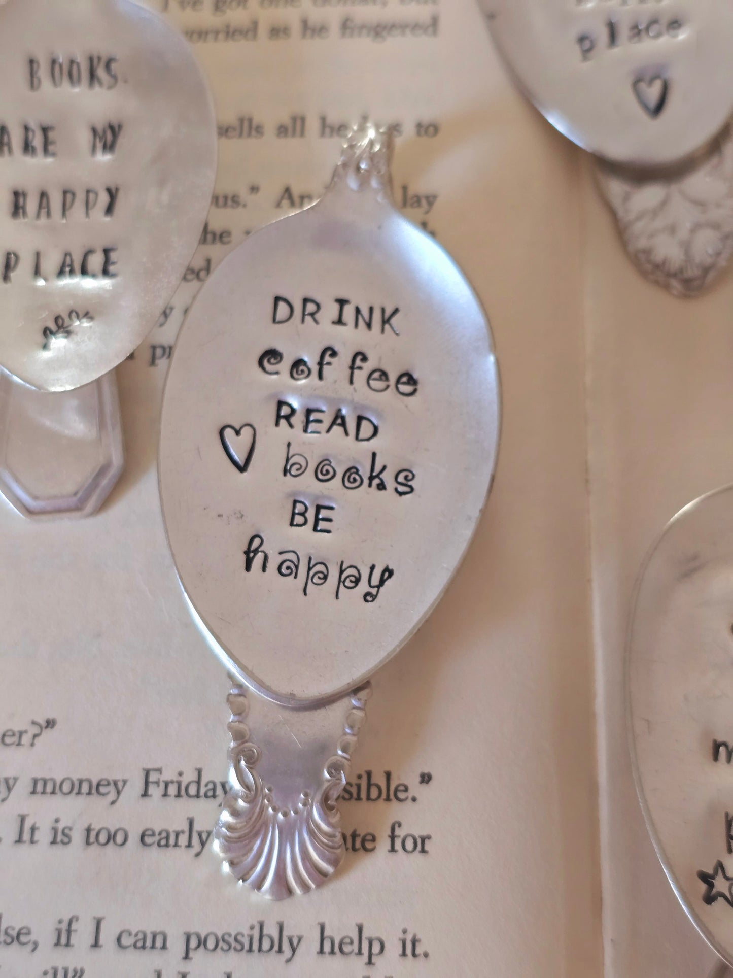 Vintage Spoon Bookmark - Vintage Personalized Hand Stamped Bookmark | Wandering Tulips