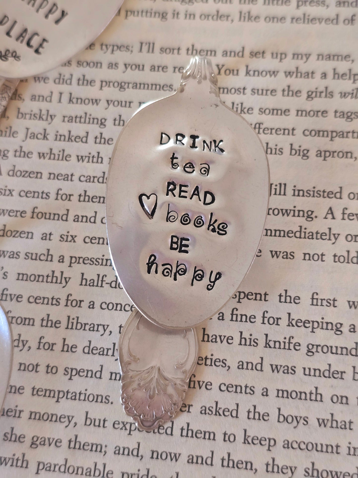 Vintage Spoon Bookmark - Vintage Personalized Hand Stamped Bookmark | Wandering Tulips