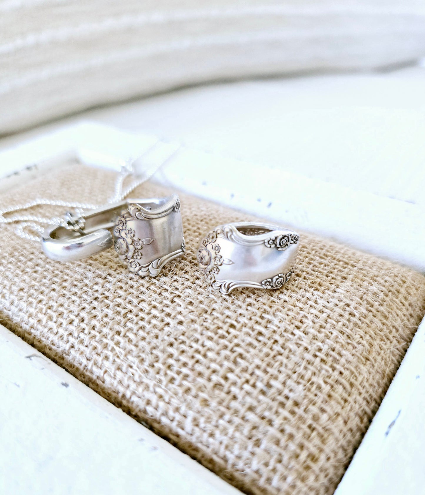 The Holiday 1951 by International Silver Company floating hearts and ring | Wandering Tulips