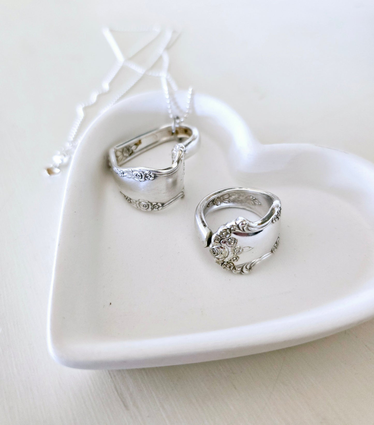 The Holiday 1951 by International Silver Company floating hearts and ring | Wandering Tulips