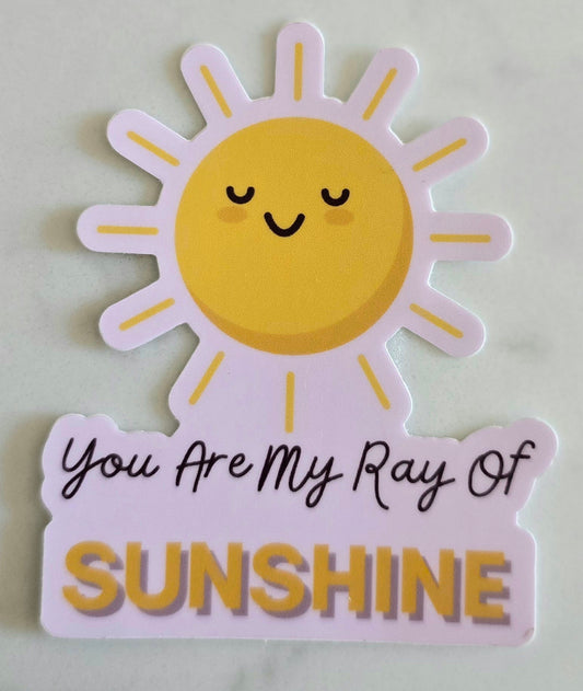 You Are My Ray Of Sunshine Sticker | Wandering Tulips