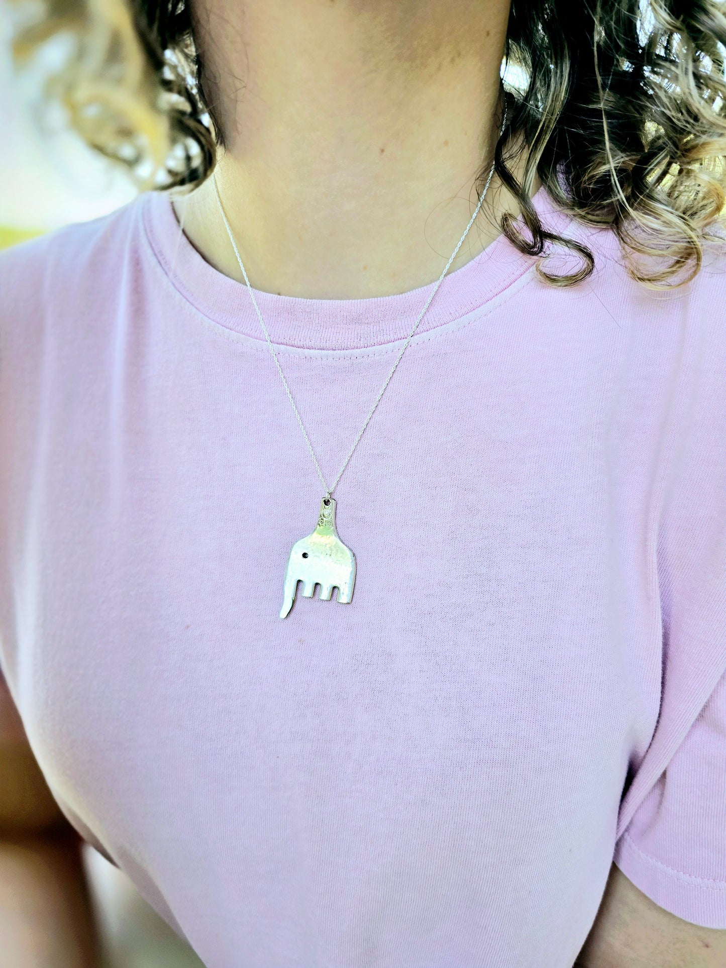 Elephant Pendant - Vintage Upcycled Fork | Wandering Tulips