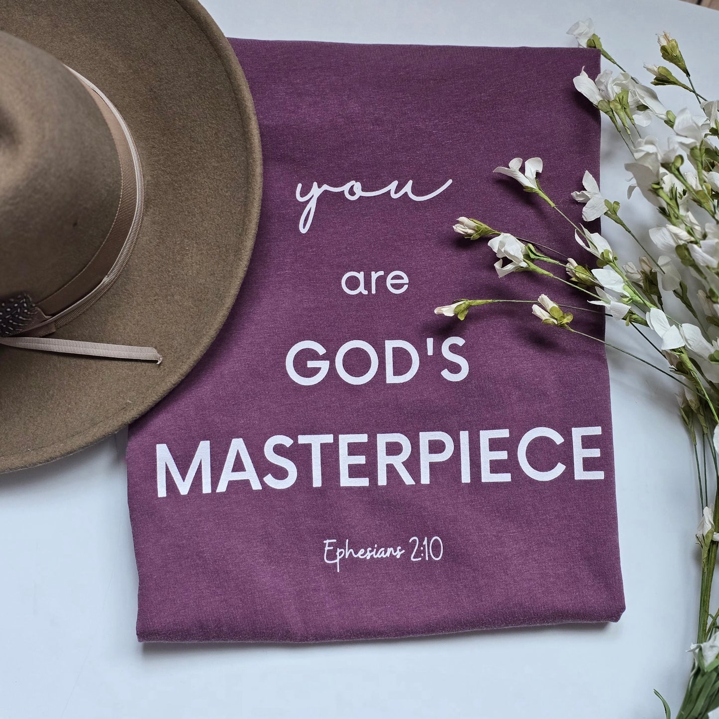 You Are God's Masterpiece Short Sleeve T-Shirt | Wandering Tulips