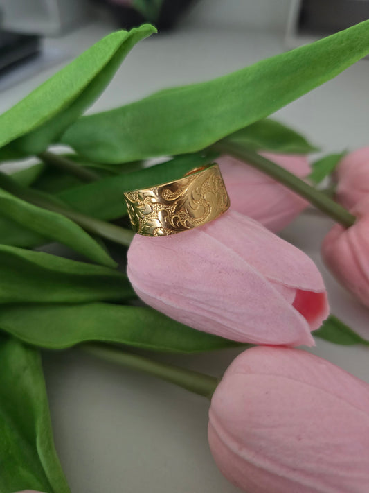 Vintage Gold Plated Ring - Vintage Upcycled Spoon | Wandering Tulips