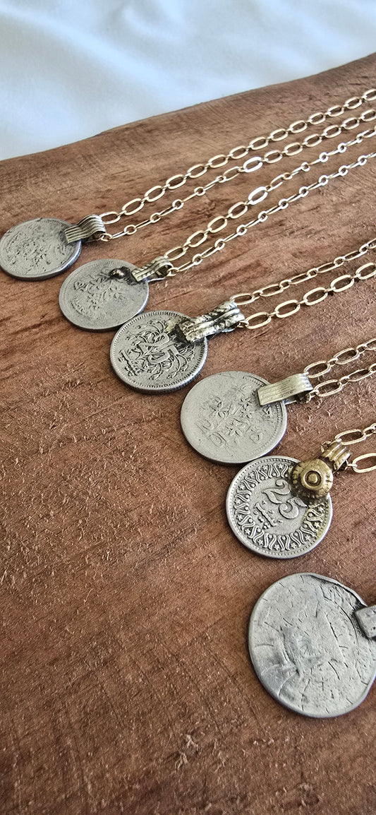 Vintage Coin Necklaces | Wandering Tulips