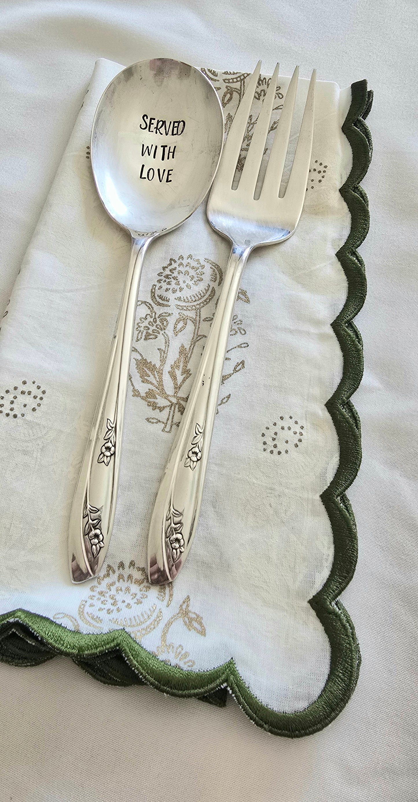 Vintage Personalized Stamped Spoons | Wandering Tulips