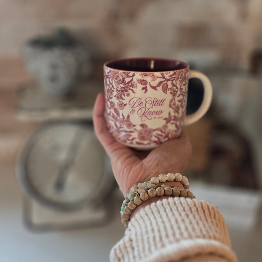 be still and know mug