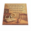 Psalm 17:6 card with earrings