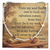 Psalm 62:1-2 card with necklace
