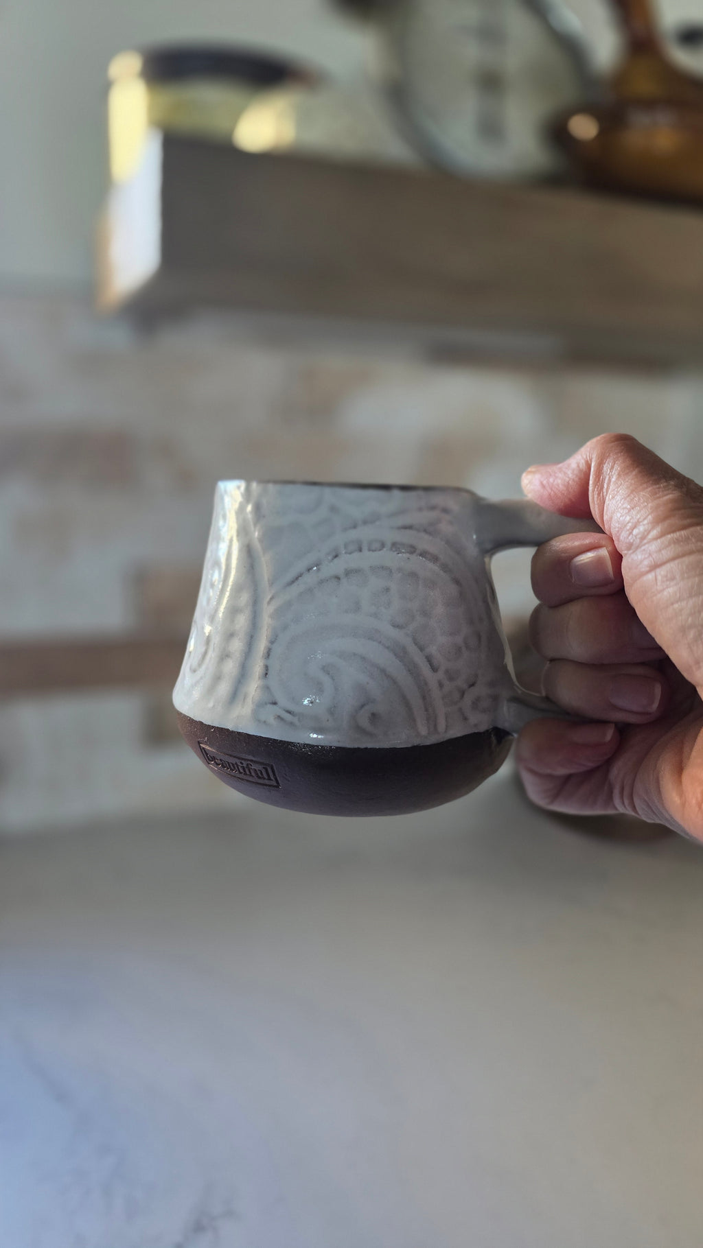 pottery mug