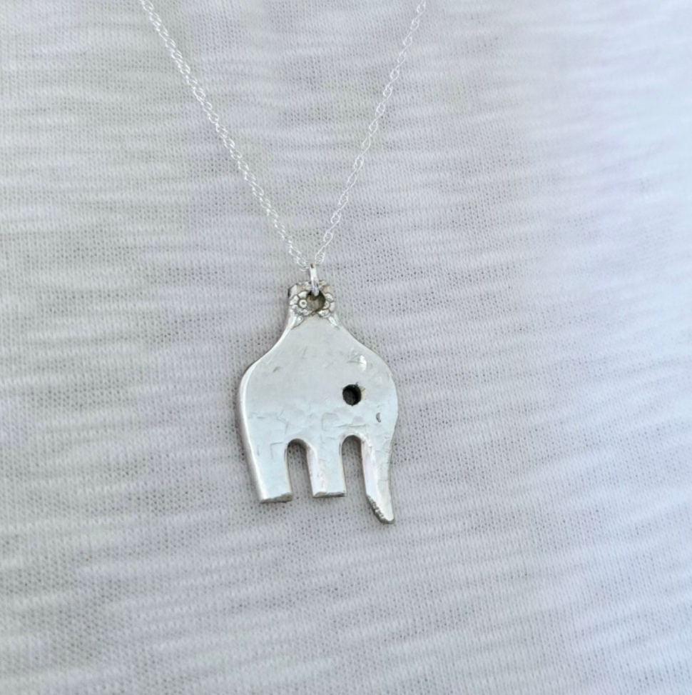 Elephant Pendant - Vintage Upcycled Fork | Wandering Tulips