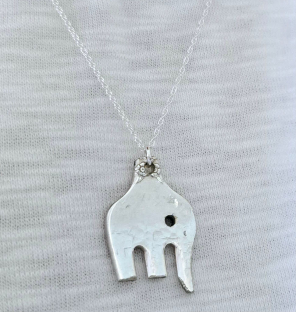 Elephant Pendant - Vintage Upcycled Fork | Wandering Tulips