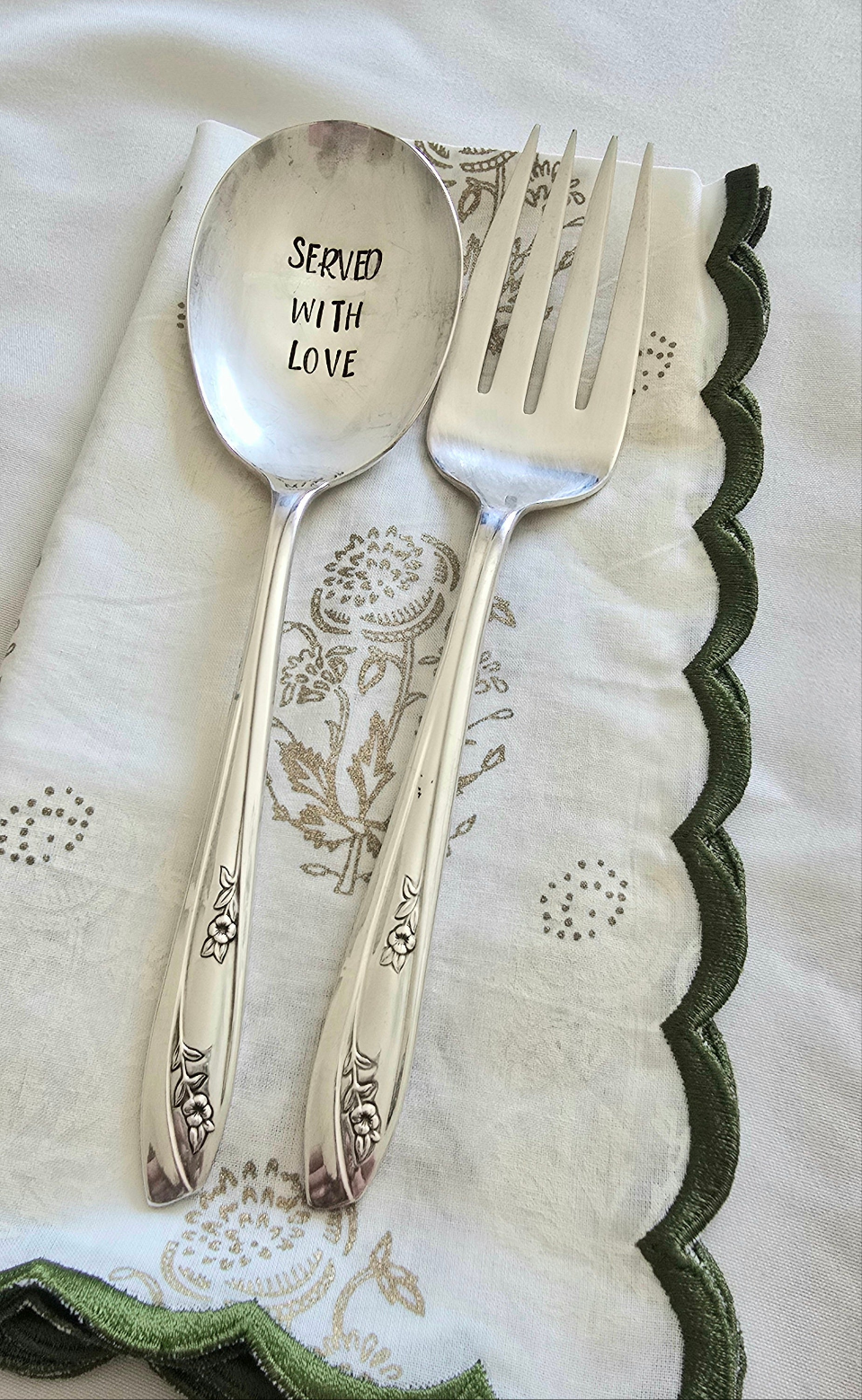 Vintage Personalized Stamped Spoons | Wandering Tulips