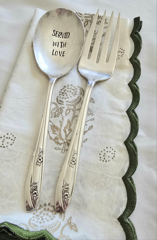Vintage Personalized Stamped Spoons | Wandering Tulips