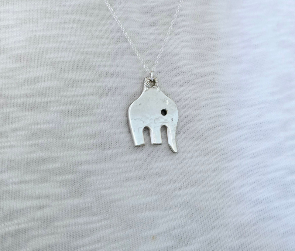 Elephant Pendant - Vintage Upcycled Fork | Wandering Tulips