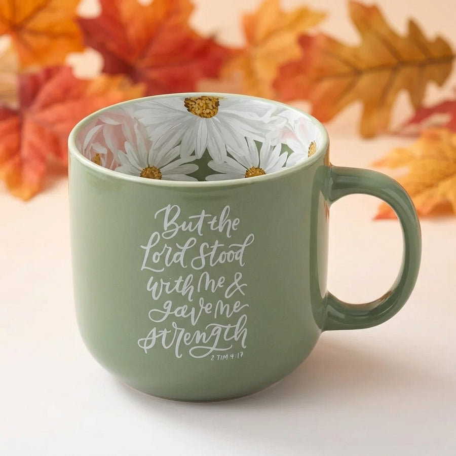 2 Timothy 4:17 But The Lord Stood With Me And Gave Me Strength Mug | Wandering Tulips