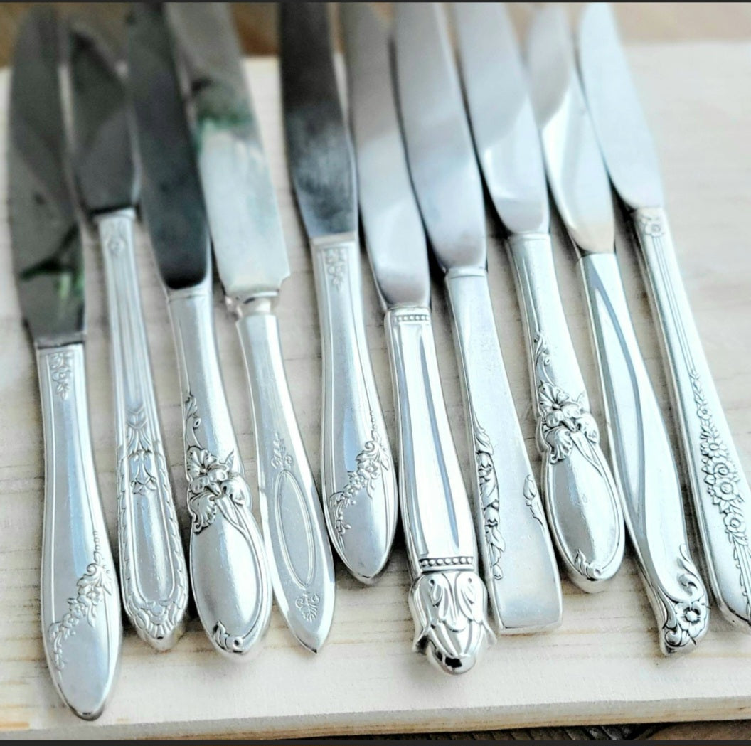 Bulk Silver Plated Knives | Wandering Tulips