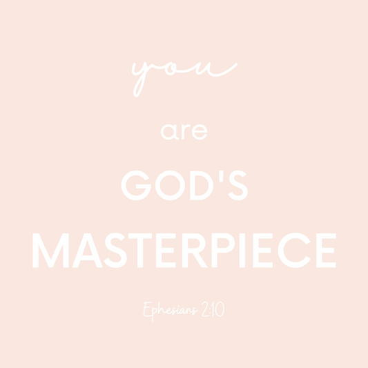 You Are God's Masterpiece- High Quality Waterproof Sticker | Wandering Tulips