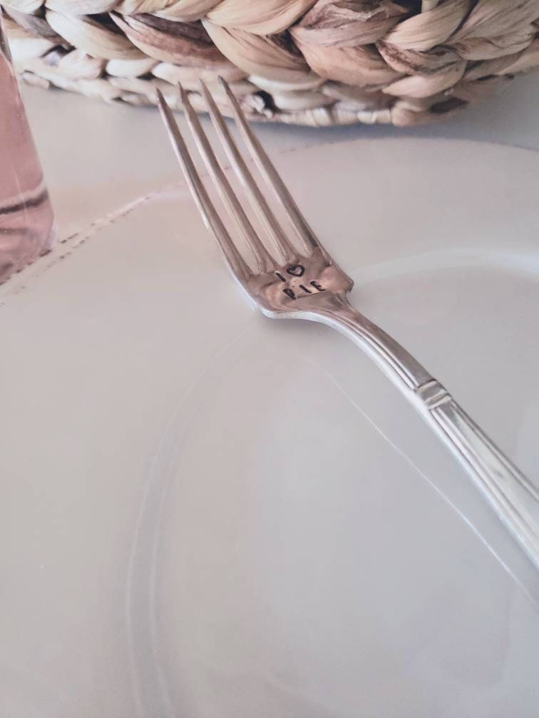 Vintage silver plated fork