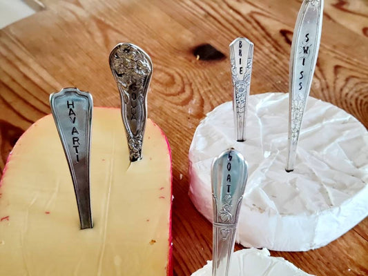 Vintage cheese markers,