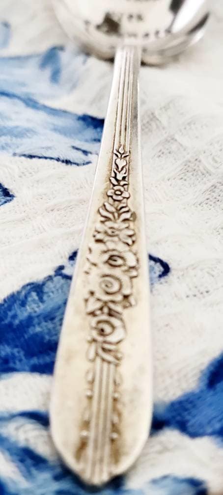 She Is Clothed In Strength And Dignity Vintage Silver Plated Soup Spoon,Proverbs 31 gift,spoon gift,custom spoon,faith based gift,vintage