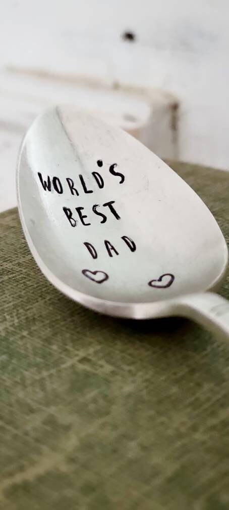 World's Best Dad Vintage Silver Plated Teaspoon,gift for dad,gift for father,gift for fathers day,gift for dads birthday,gift for dog dad