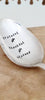 This is a beautiful vintage silver plated serving spoon that I stamp one letter at a time. It comes packaged ready to gift.
