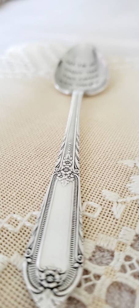 Vintage Silver Plated Dinner Spoon,May You Be Bolder Than Your Coffee When Sharing Jesus,Faith based gift,gift for friend,gift for host